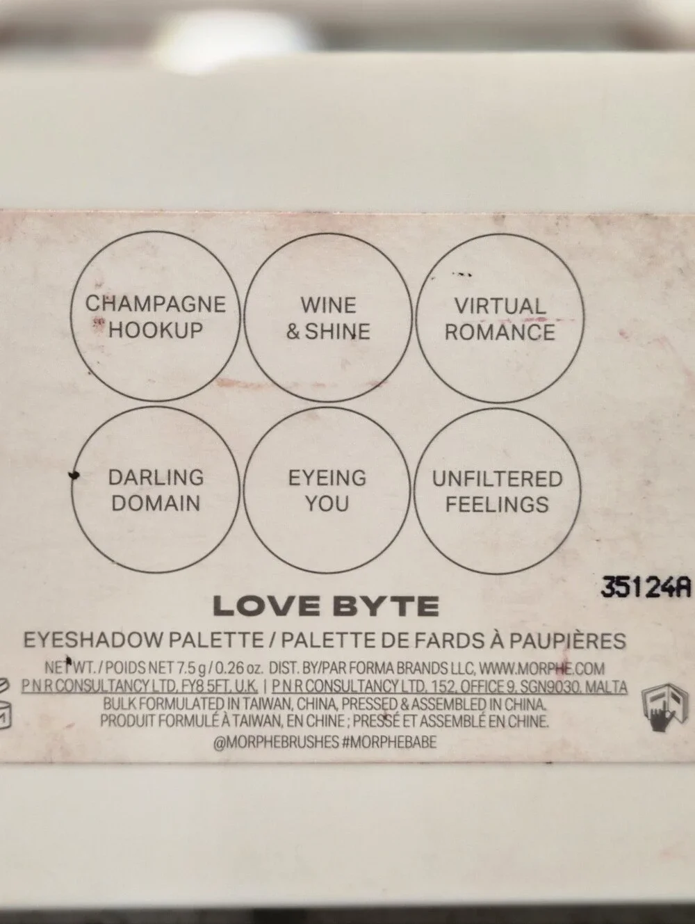 Morphe ChromaPlus 6-Pan Eyeshadow Palette, Love Byte